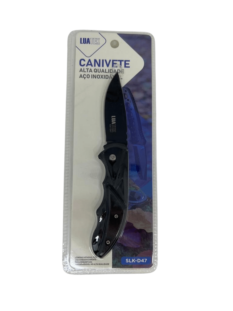 Canivete Aço Inoxidável de Alta Qualidade Luatek SLK-D47 www.distribui